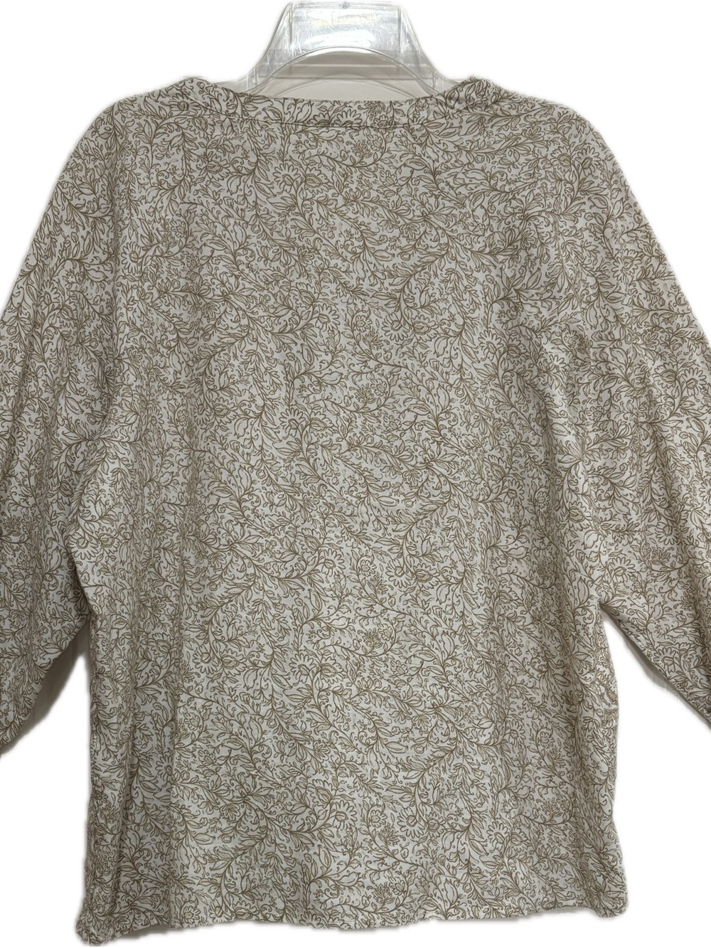 Pure Jill J.Jill Paisley Organic Cotton Button-Front Blouse | Boho | Size Large - Picture 3 of 6